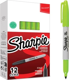 Sharpie Fine Point Permanentmarker lime, 12er-Pack