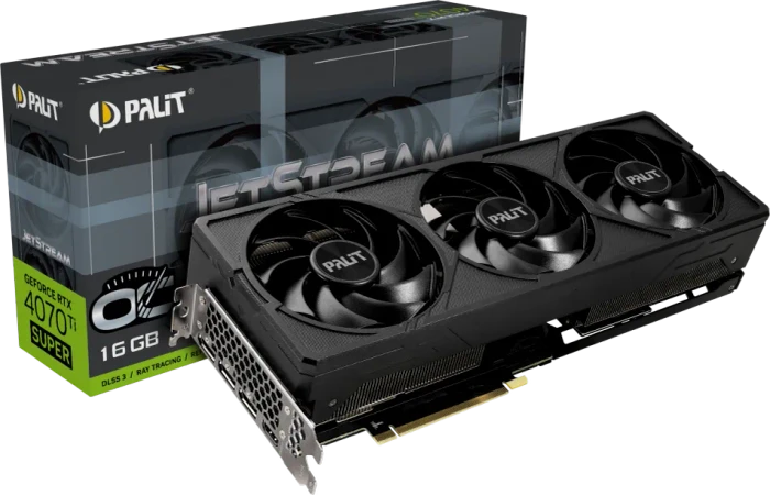 Palit GeForce RTX 4070 Ti SUPER JetStream OC, 16GB GDDR6X, HDMI, 3x DP