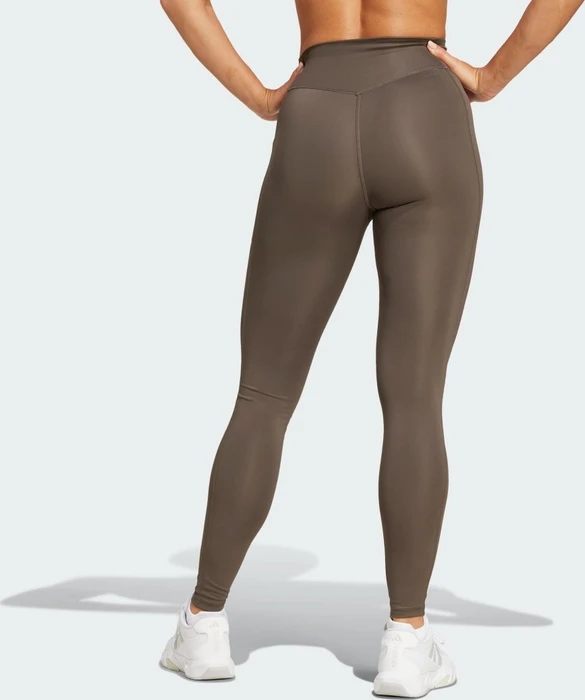 adidas Optime Full-Length Hose lang shadow olive (Damen)