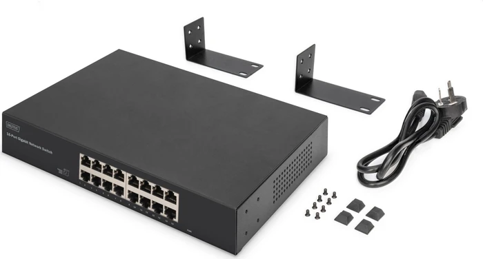 Digitus DN-801 Rackmount Gigabit Switch, 16x RJ-45