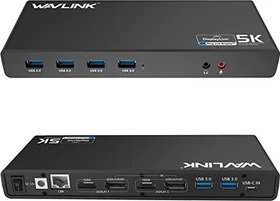 Wavlink USB-C Dual 4K Docking Station, USB-C 3.0 [Buchse]