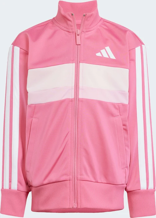 adidas Seasonal Essentials Tiberio 3-Streifen Tricot Trainingsanzug pink fusion/white/clear pink (Junior)