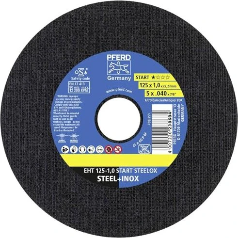 Pferd EHT 125-1.0 Start STEELOX Trennscheibe, 125x1x22.23mm, 25 Stück