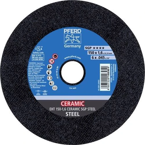Pferd EHT 150-1.6 CERAMIC SGP STEEL Trennscheibe, 150x1.6x22.23mm, 25 Stück