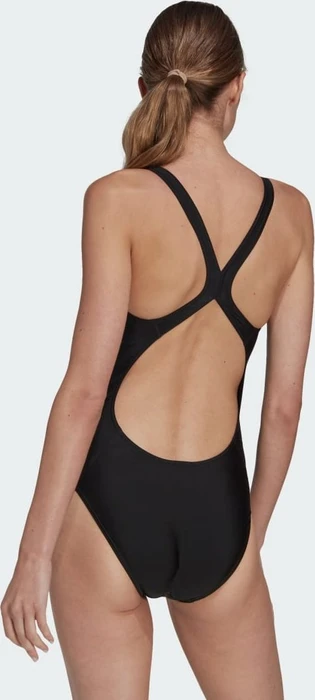 adidas 3 Bar Logo Badeanzug schwarz/weiß (Damen)
