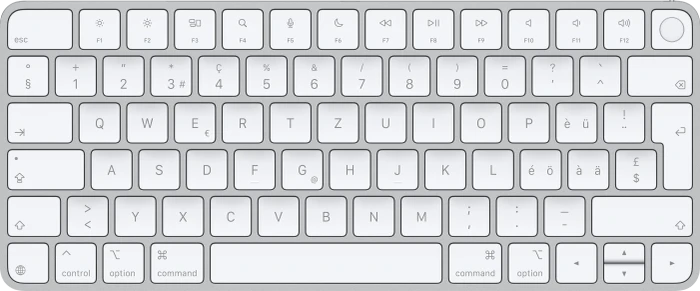 Apple Magic Keyboard mit Touch ID für Mac mit Apple Chip (USB-C), weiß/silber, USB/Bluetooth, CH