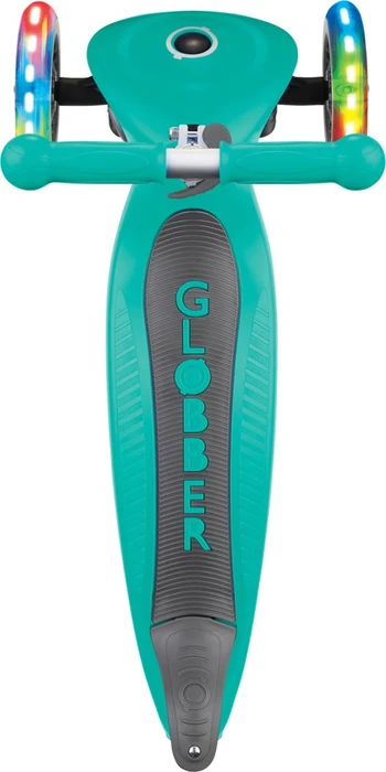 Globber Foldable Lights Kickboard emerald green