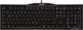 Cherry MX Board 3.0, Logo weiß/Status LEDs grün, Kabel abnehmbar, MX RED, USB, DE