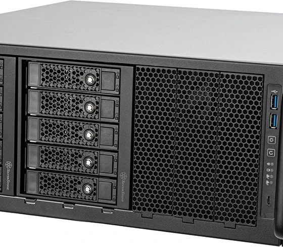 SilverStone RM45-360, Rackmount Storage, grau/schwarz, 4HE, ATX