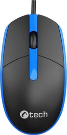 C-Tech WM-10B Wired Mouse schwarz/blau, USB