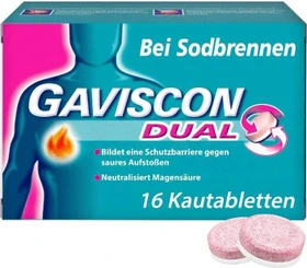 Gaviscon Dual Kautabletten, 16 Stück