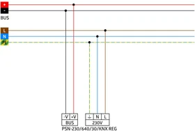 B.E.G. PSN-230/640/30 KNX REG Spannungsversorgung 30V, 3TE REG