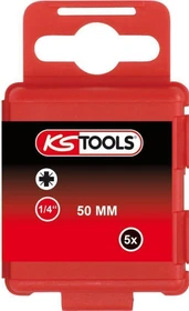 KS Tools Classic Pozidriv Bit 1/4", PZ4x50mm, 5 Stück