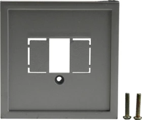 uniTEC MELBOURNE Serie 703 Abdeckung für TAE-Anschlussdose, silber