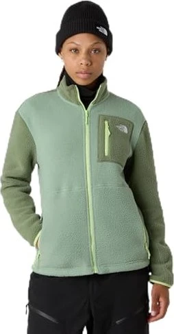 The North Face Yumiori Fleece Full Zip Jacke slate moss/bark mist/astro lime (Damen)