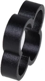 Alphacool Eiskamm Alu X4 Kabelkamm 4mm, schwarz, 4er-Pack