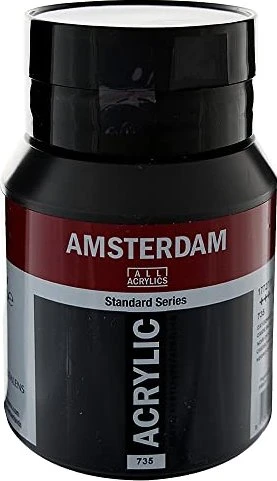 Royal Talens Amsterdam Standard Series Acrylfarbe, oxidschwarz, 500ml