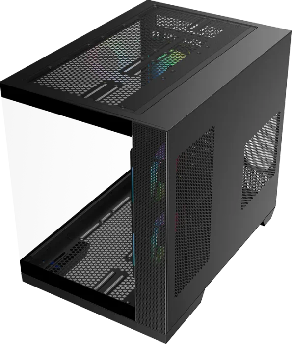 iTek Dark Cave DS Black, Glasfenster