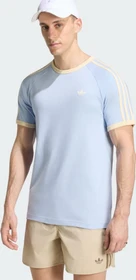 adidas 3-Streifen T-Shirt kurzarm blue dawn/warm vanilla (Herren)
