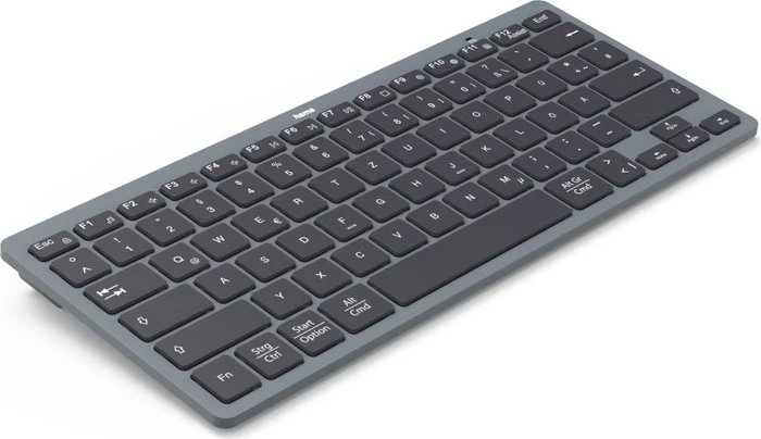 Hama Travel 400 Mini-Tastatur, dunkelgrau/schwarz, Bluetooth, DE