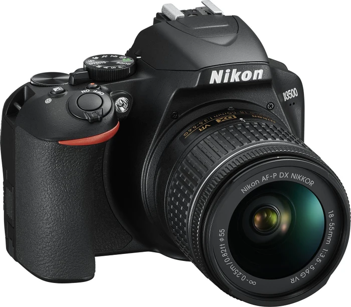 Nikon D3500 mit Objektiv AF-P DX 18-55mm 3.5-5.6 G mit Tasche und Speicherkarte