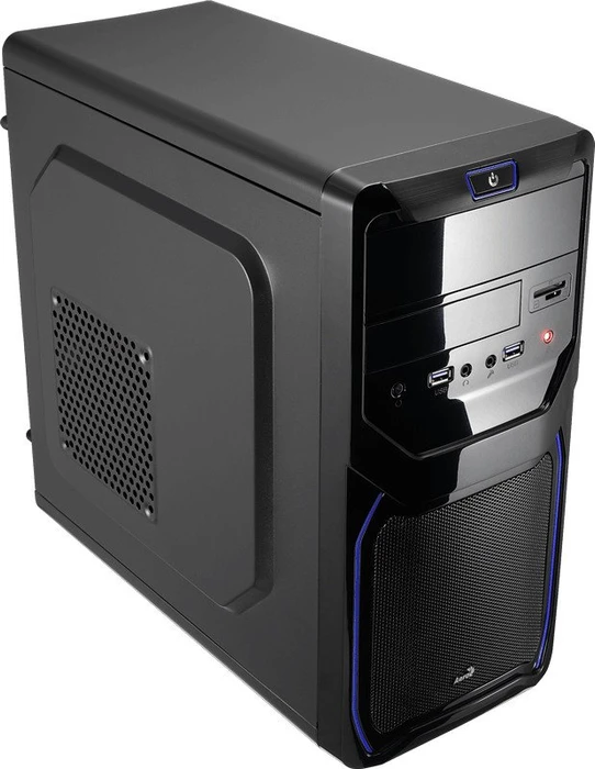 AeroCool QS-183 Advance schwarz, Lüfter LED blau