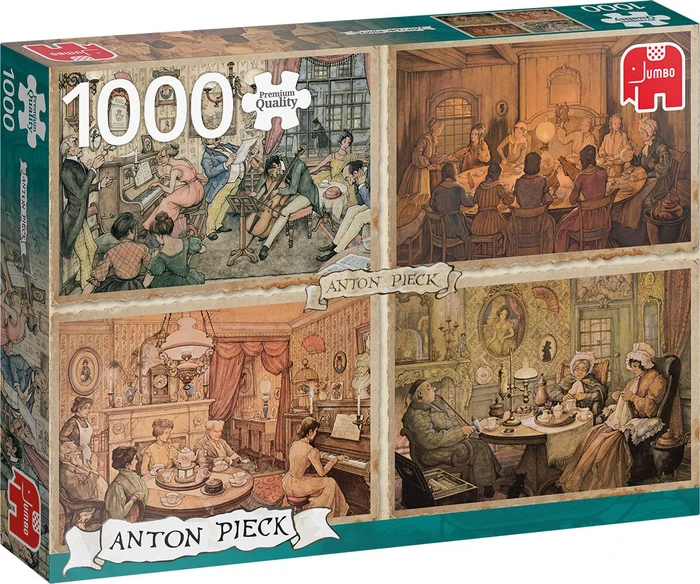 Jumbo Premium Collection Anton Pieck Unterhaltung im Wohnzimmer
