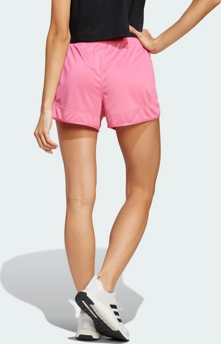 adidas Pacer Essentials Knit High-Rise Shorts pink fusion/white (Damen)