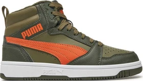 Puma Rebound V6 Mid dark olive/maple syrup/puma olive (Junior)