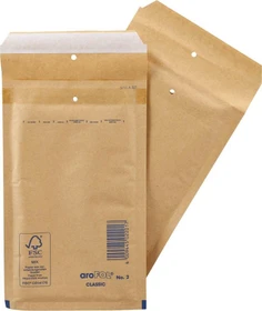 VP Group aroFOL Classic Standard Luftpolstertasche braun, 225x140x50mm, 200er-Pack