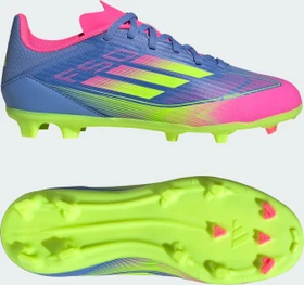 adidas F50 League FG/MG blue fusion/lucid lemon/lucid pink (Junior)