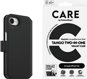 PanzerGlass Care Feature Case Tango Two-in-One Wallet für Apple iPhone 16e schwarz