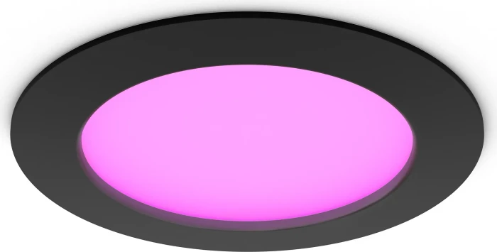 Philips Hue White and Color Ambiance Slim Einbauleuchte 170mm schwarz (929004291301)