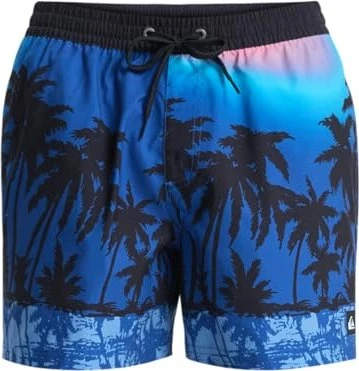 Quiksilver Everyday Printed Volley 15" Badeshorts monaco blue/thermotropics (Herren)