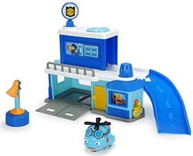 Dickie Toys Helden der Stadt Polizeistation inkl. Hector Helikopter