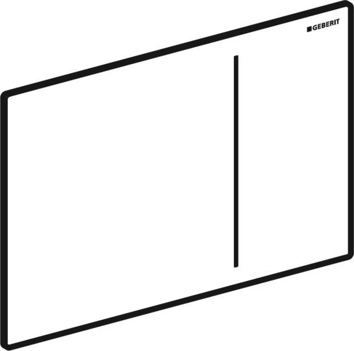 Geberit Sigma70 Betätigungsplatte Glas weiß