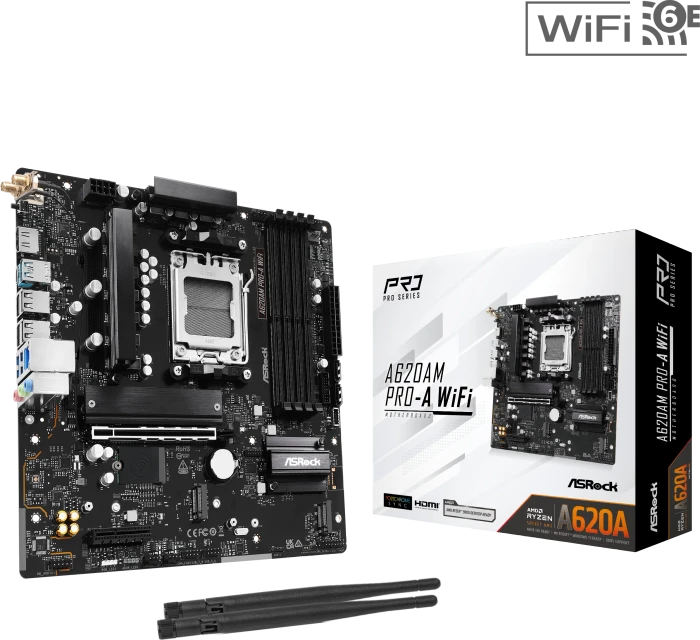 ASRock A620AM Pro-A WiFi (AMD AM5)