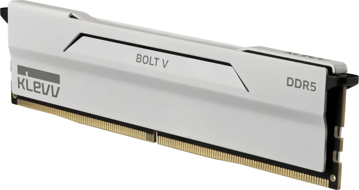 Klevv Bolt V Pure White UDIMM 32GB Kit, DDR5-6000, CL28-36-36-76