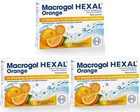 Hexal Macrogol Hexal Orange Pulver Beutel, 10 Stück