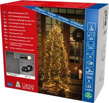 Konstsmide Micro Lichterkette Baummantel 240cm LED 660x bernstein