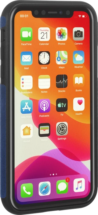 Stilgut Alcantara Cover für Apple iPhone 11 Pro Max blau