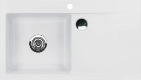 systemceram Stema 90 F Einbau Becken links satin
