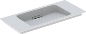 Geberit ONE Möbelwaschtisch Abgang horizontal, verkürzte Ausladung 90cm, hochglanz-verchromt (Blende)
