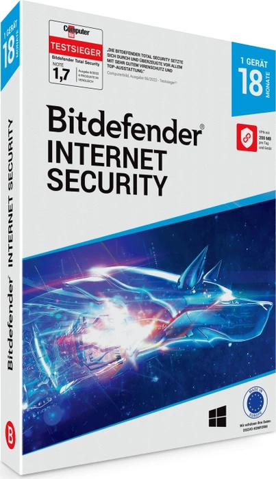BitDefender Internet Security 2020, 1 User, 18 Monate (deutsch) (PC)