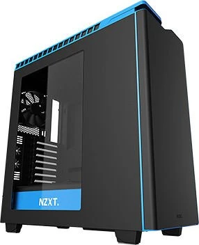 NZXT H440 schwarz/blau, Acrylfenster, schallgedämmt