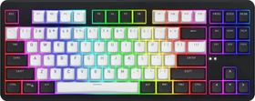 Hator Rockfall 3 TKL Wireless, PBT, weiß/schwarz, LEDs RGB, Aurum Lemon, USB/Bluetooth, US