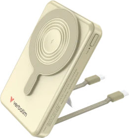 Verbatim Charge 'n' Go Power Bank mit USB-C-Kabel 10000mAh gold