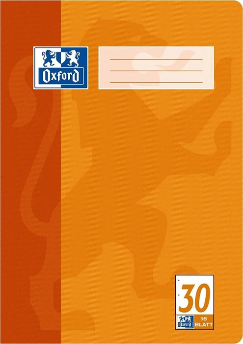 Oxford Schulheft, A4, Lineatur 30, orange, 16 Blatt (100050316)