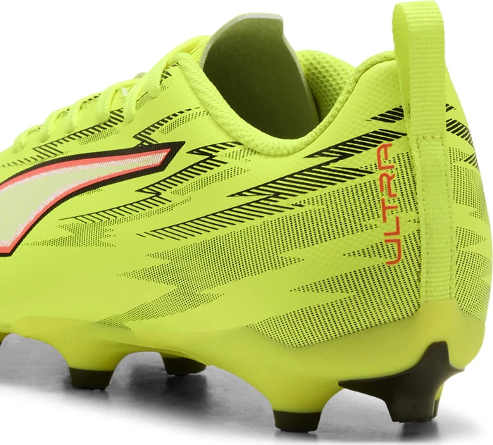 Puma Ultra 6 Play FG/AG yellow alert/puma black/glowing red/lime squeeze (Junior)