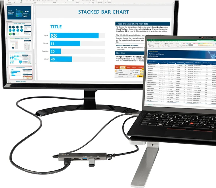 StarTech USB-C 6-in-1 Multiport-Adapter, USB-C 3.0 [Stecker]